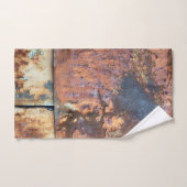 錆びた金属サイディング旧産業建物詳細 バスタオルセット (ハンドタオル)