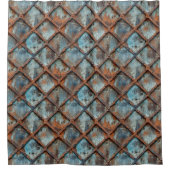 錆びた金属シャワーカーテン シャワーカーテン (正面)