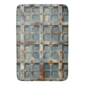 錆びた金属シャワーカーテン バスマット (正面縦)