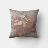 錆びた金属テクスチャの背景 クッション (裏面)