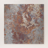 錆びた金属テクスチャの背景 ジグソーパズル (横)