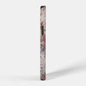 錆びた金属テクスチャの背景 iPhoneケース (右側面)