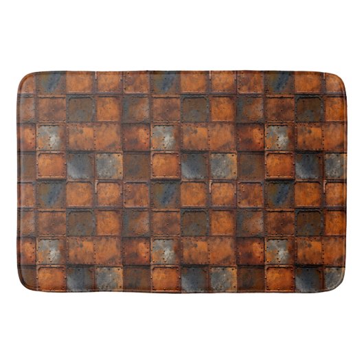 錆びた金属バスマット バスマット (正面)