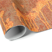 錆びた金属パネルテクスチャ背景 ラッピングペーパー (ロールコーナー)