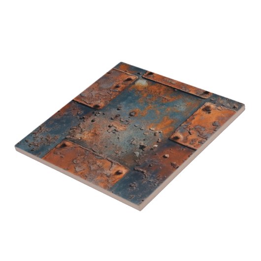 錆びた金属パネル タイル (側面)