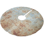 錆びた金属パネル、テクスチャ付きの背景 ブラッシュドポリエステルツリースカート (アングル)