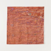 錆びた金属プレートが腐食性要約でエッチングされ、年代 タペストリー (正面(横))