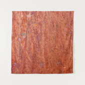 錆びた金属プレートが腐食性要約でエッチングされ、年代 タペストリー (正面)