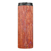 錆びた金属プレートが腐食性要約でエッチングされ、年代 タンブラー (裏面)