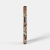 錆びた金属抽象芸術 iPhoneケース (右側面)