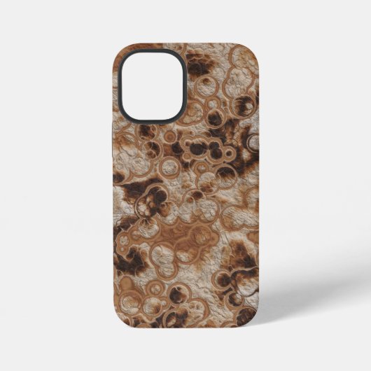 錆びた金属抽象芸術 iPhoneケース (裏面)