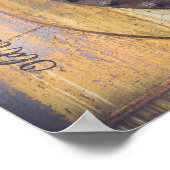 錆びた金属物体 ポスター (角)