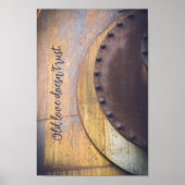 錆びた金属物体 ポスター (正面)