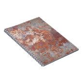 錆びた金属背景 ノートブック (右側)