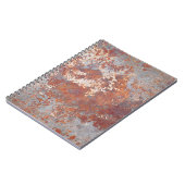 錆びた金属背景 ノートブック (左側)