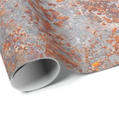 錆びた金属背景 ラッピングペーパー (ロールコーナー)