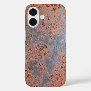 錆びた金属製電話ケース iPhone 16ケース