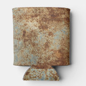 錆びた金属:テクスチャパネルの背景。 缶クーラー (裏面)