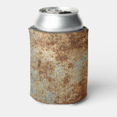 錆びた金属:テクスチャパネルの背景。 缶クーラー (缶裏面)