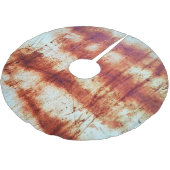 錆びた金属、テクスチャ付きの背景。 ブラッシュドポリエステルツリースカート (アングル)