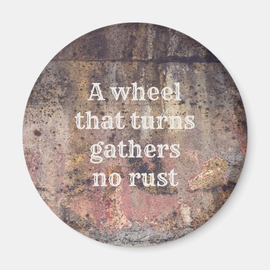 錆びた金属 マグネット (正面)