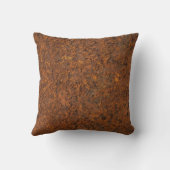 錆びた金属：鉄の質感。 クッション (裏面)