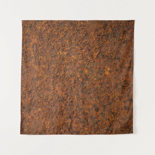 錆びた金属：鉄の質感。 タペストリー (正面)