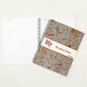 錆びた金男らし属工芸 プランナー手帳 (ディスプレー)