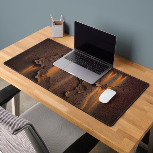 錆びた鉄のテクスチャ デスクマット (オフィス2)