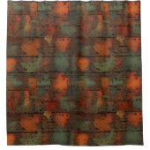 錆びた鉄シャワーカーテン シャワーカーテン (正面)