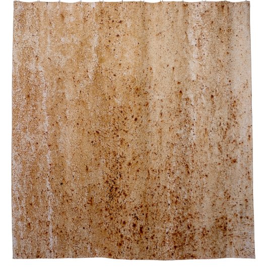 錆びた鉄壁、テクスチャ詳細。 シャワーカーテン (正面)