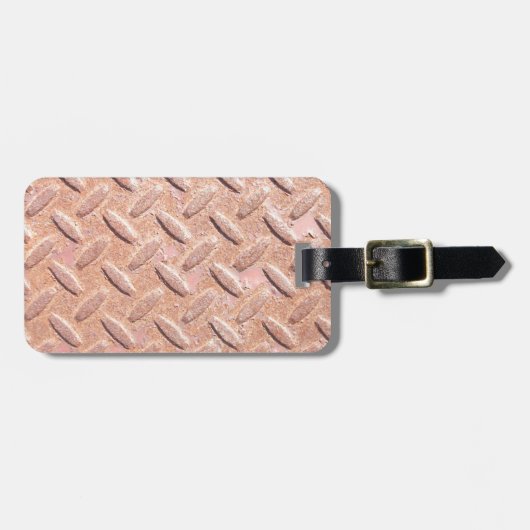 錆びた鉄板 ラゲッジタグ (正面横)