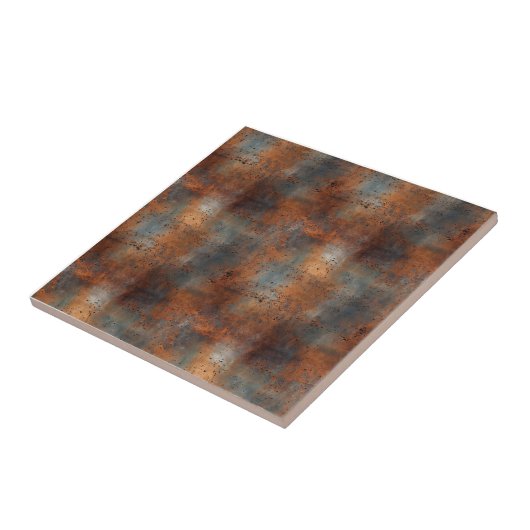 錆びた鉄金属 タイル (側面)