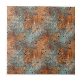 錆びた鉄金属 タイル