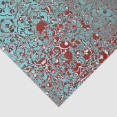 錆びた銅パティナセメント質感ダマスク 薄葉紙 (詳細)