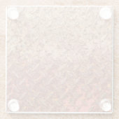 錆びた鋼のプレート、グランギーの金属のテクスチャ。 ガラスコースター (裏面)