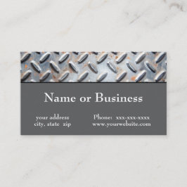 錆びた鋼プレート 名刺