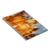 錆びた鋼板、テクスチャ付きの背景。 ノートブック (右側)