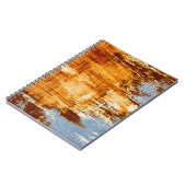 錆びた鋼板、テクスチャ付きの背景。 ノートブック (左側)