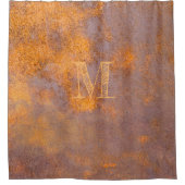 錆びた鋼 シャワーカーテン (正面)