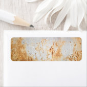 錆びた錆びた金属 ラベル (インサイチュ)