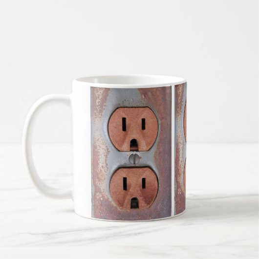 錆びた電気コンセント コーヒーマグカップ (左)