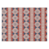 錆びた青い幾何学模様のテーブルクロス テーブルクロス (正面(横))