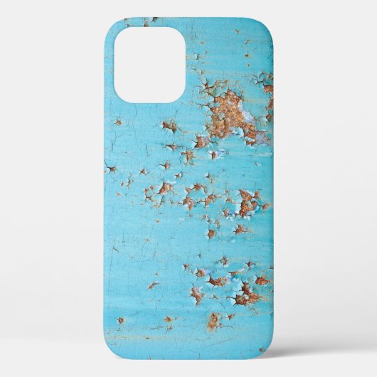 錆びた青い金属：テクスチャ付きの壁。 Case-Mate iPhoneケース (裏面)