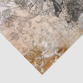 錆びた鳥のヴィンテージの分離 薄葉紙 (詳細)