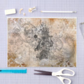 錆びた鳥のヴィンテージの分離 薄葉紙 (クラフト)