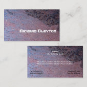 錆びた、腐食した金属、テクスチャカスタム 名刺 (正面/裏面)