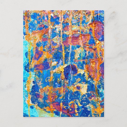 錆びアートカッコいいおもしろいユニーク ポストカード (正面)