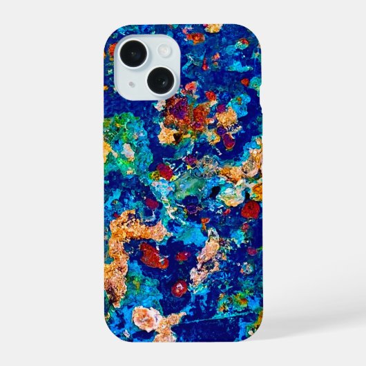 錆びアートカッコいいおもしろいユニーク iPhone 15ケース (裏面)