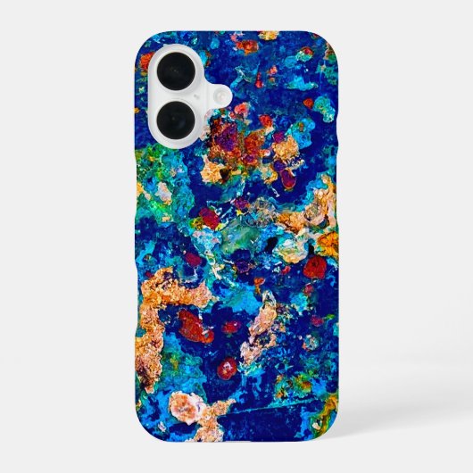 錆びアートカッコいいおもしろいユニーク iPhone 16ケース (裏面)